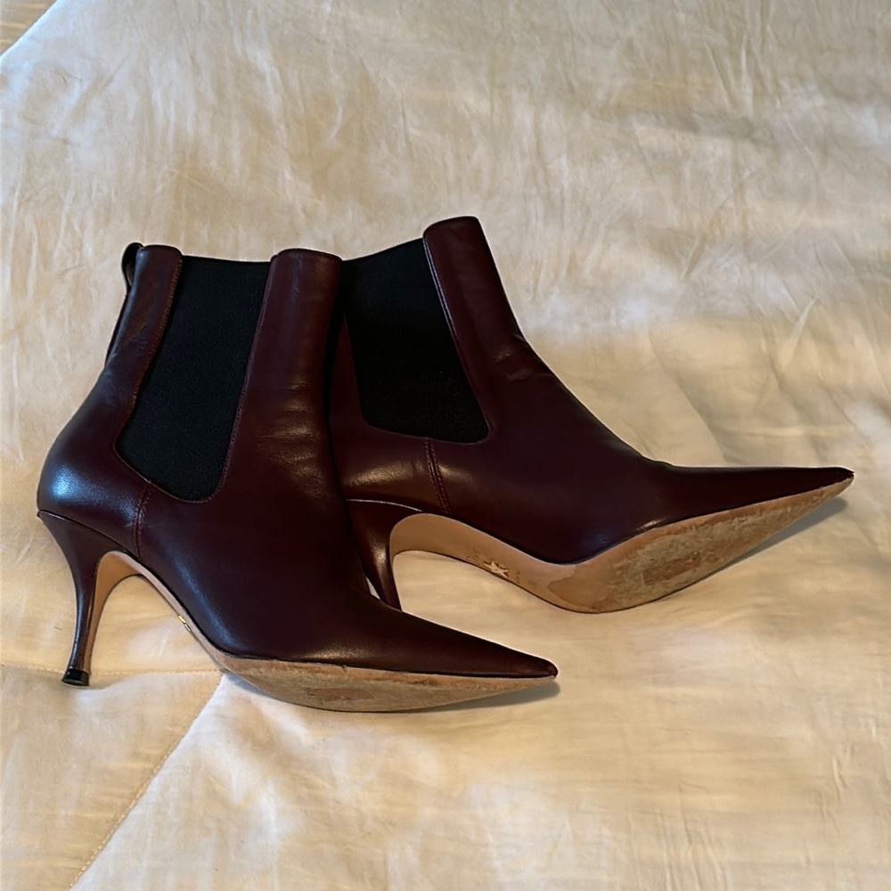 Dior ankle boots. Wine colored. Size 38